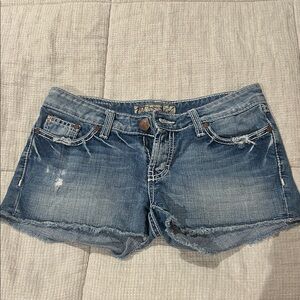 BKE Distressed Blue Jean Shorts